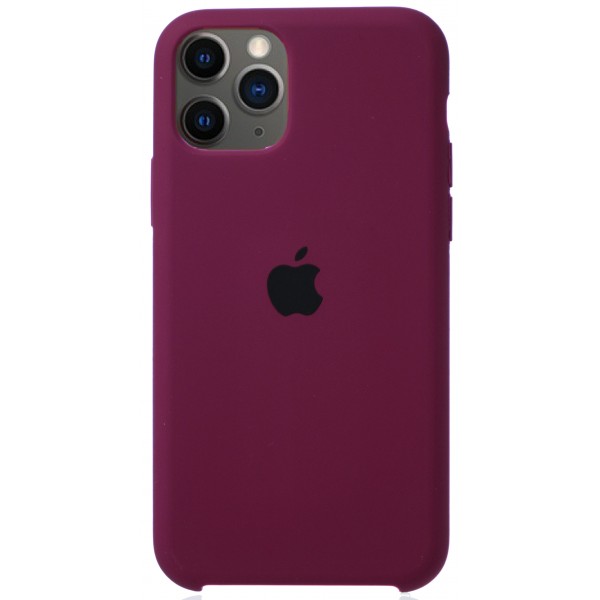 Чехол Silicone Case для iPhone 11 Pro марсала