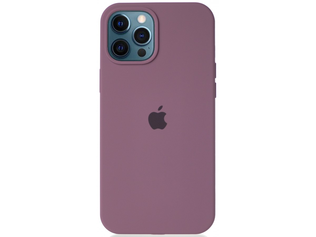 Чехол Silicone Case для iPhone 12 Pro Max черничный в Тюмени