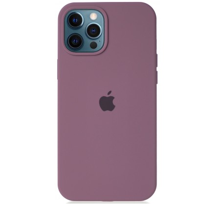 Чехол Silicone Case для iPhone 12 Pro Max черничный