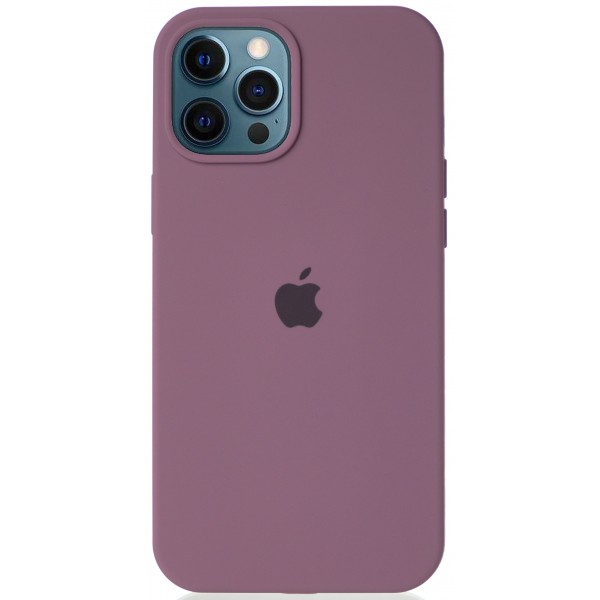 Чехол Silicone Case для iPhone 12 Pro Max черничный