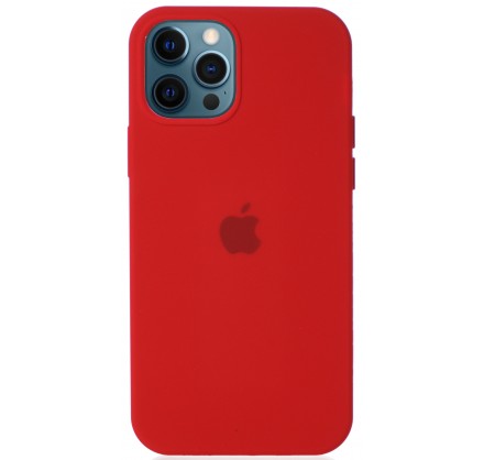 Чехол Silicone Case для iPhone 12/12 Pro красный