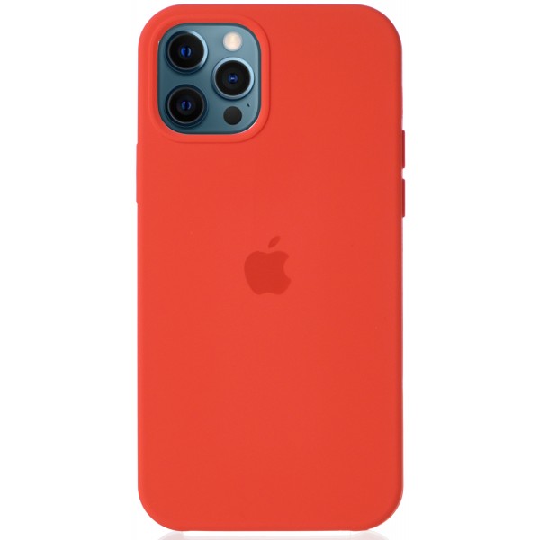 Чехол Silicone Case для iPhone 12/12 Pro оранжевый