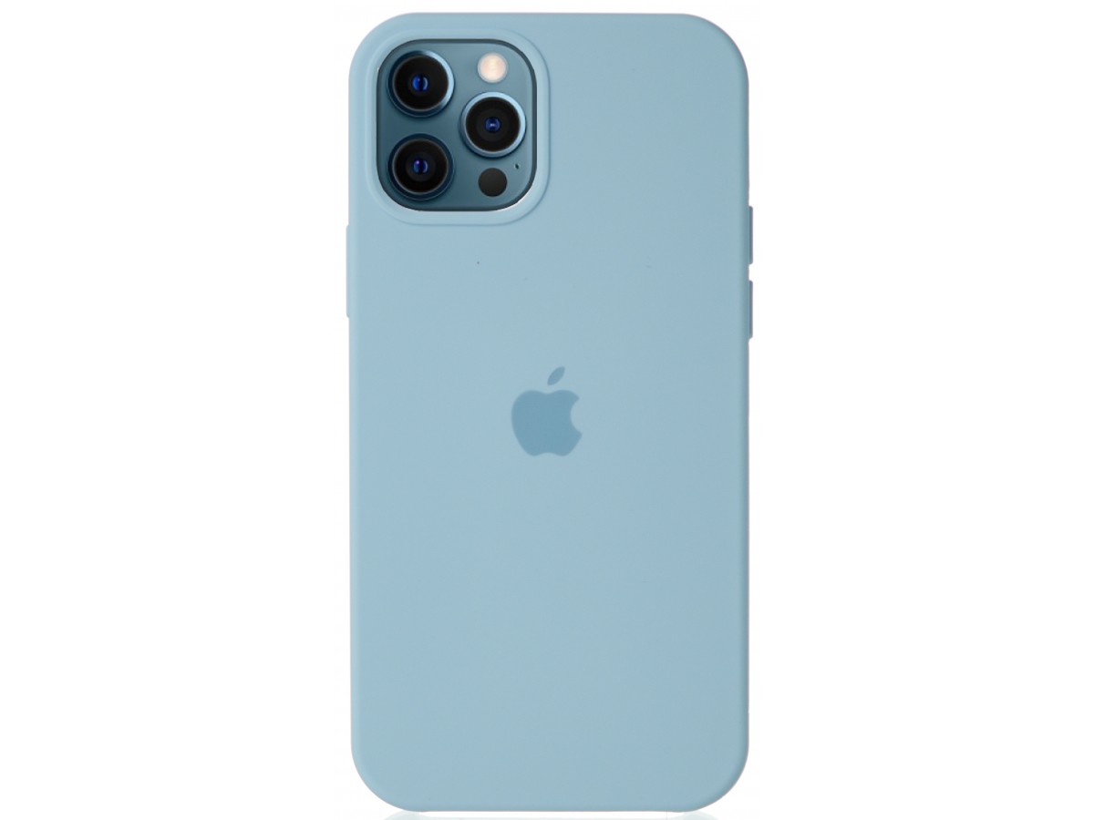 Чехол Silicone Case для iPhone 12/12 Pro светло-голубой