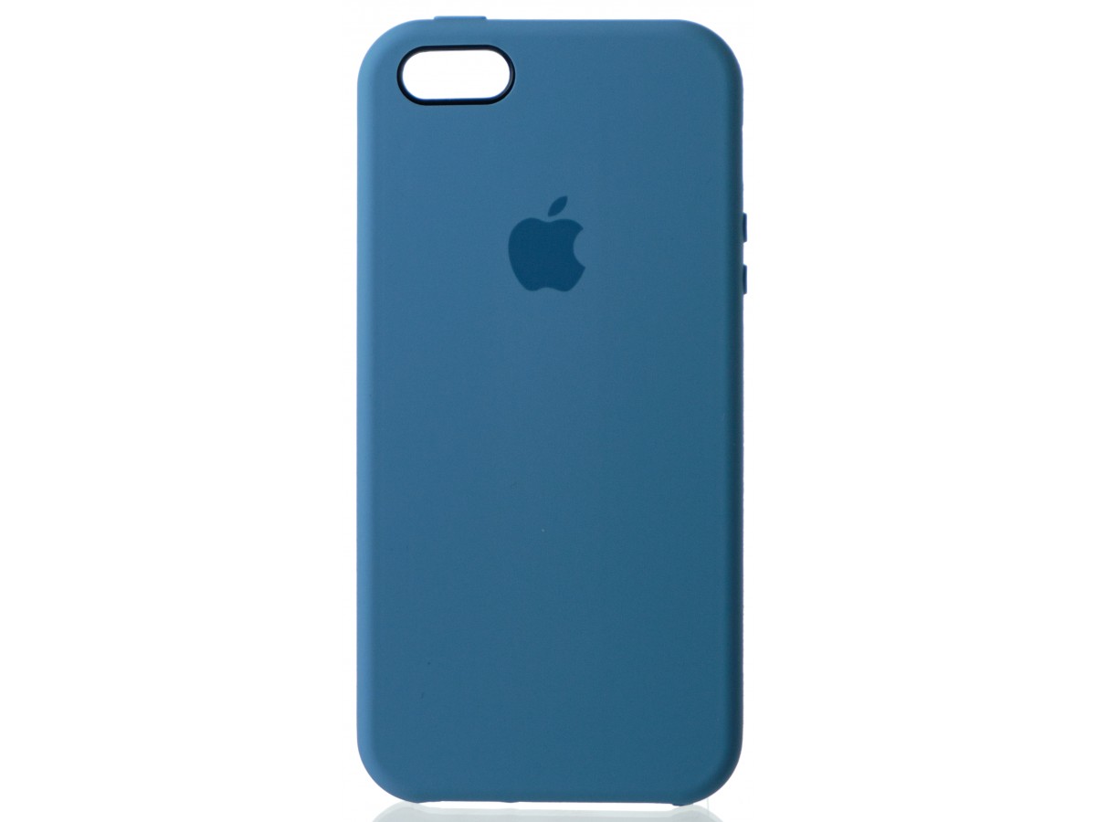 Чехол Silicone Case для iPhone 5/5s/SE голубой