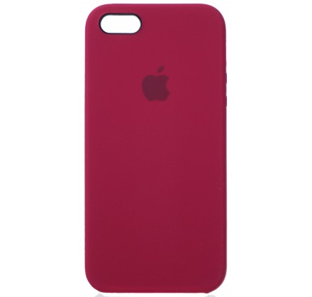 Чехол Silicone Case для iPhone 5/5s/SE бордовый