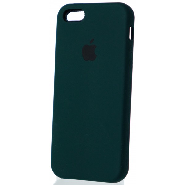 Чехол Silicone Case для iPhone 5/5s/SE темно-зеленый