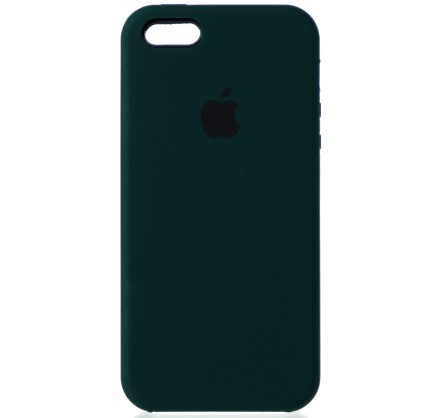 Чехол Silicone Case для iPhone 5/5s/SE темно-зеленый