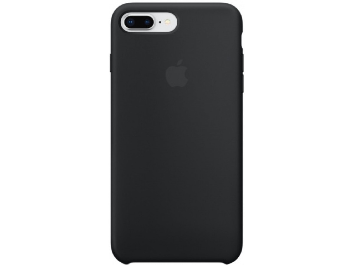 Чехол Silicone Case для iPhone 7/8 Plus черный в Тюмени