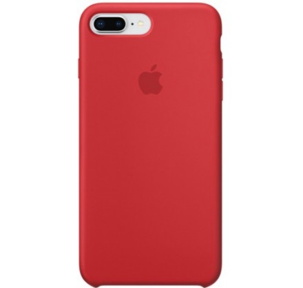 Чехол Silicone Case для iPhone 7/8 Plus красный