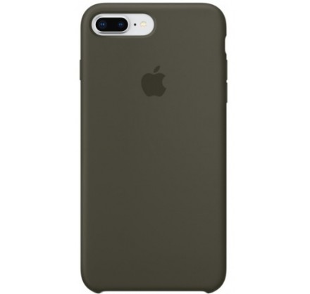 Чехол Silicone Case для iPhone 7/8 Plus оливковый