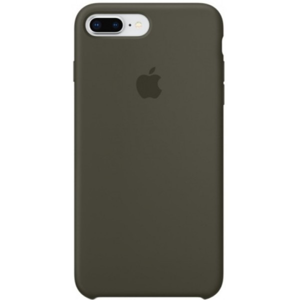 Чехол Silicone Case для iPhone 7/8 Plus оливковый