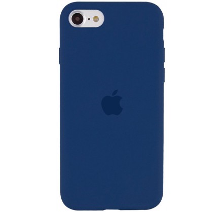 Чехол Silicone Case для iPhone SE 2020 темно-синий