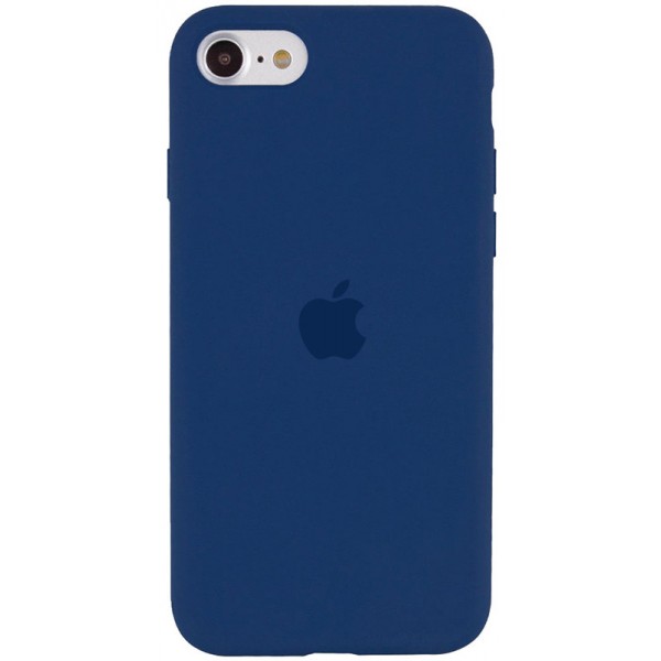 Чехол Silicone Case для iPhone SE 2020 темно-синий