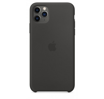 Чехол Silicone Case для iPhone 11 Pro Max черный