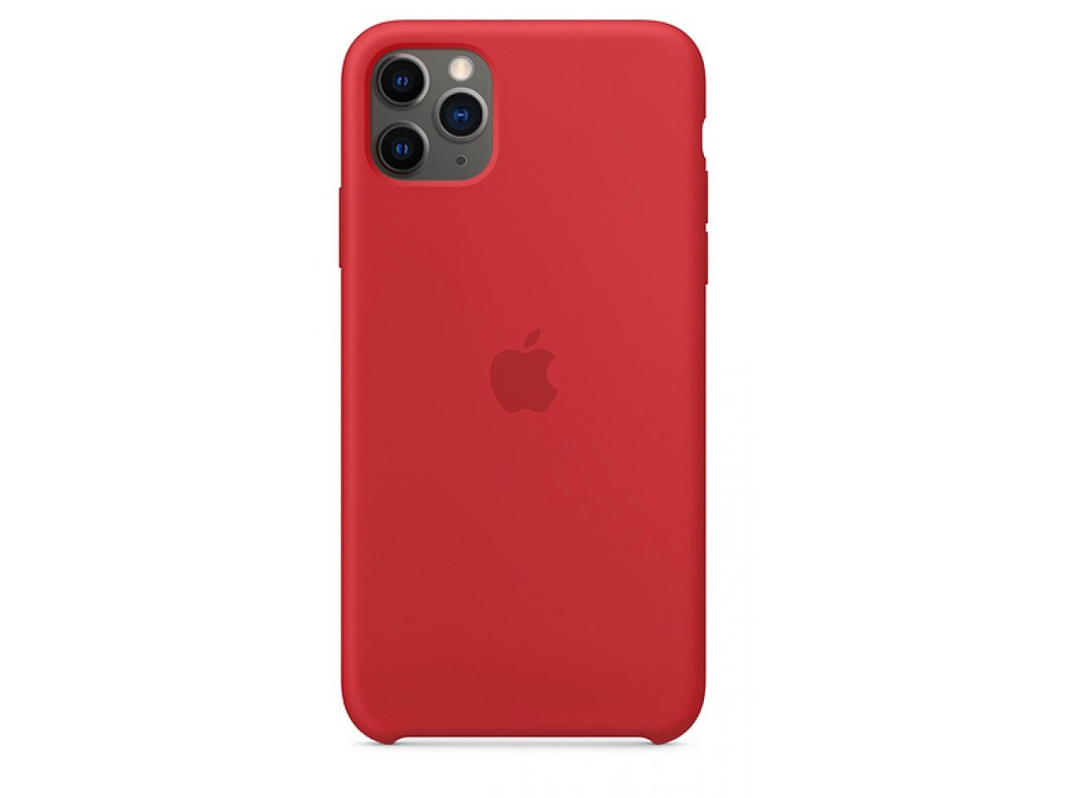 Чехол Silicone Case для iPhone 11 Pro Max красный