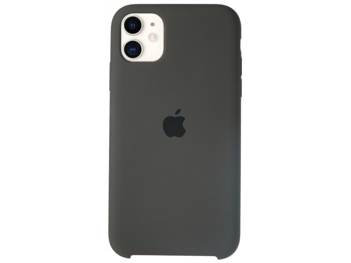 Чехол Silicone Case для iPhone 11 темно-оливковый в Тюмени