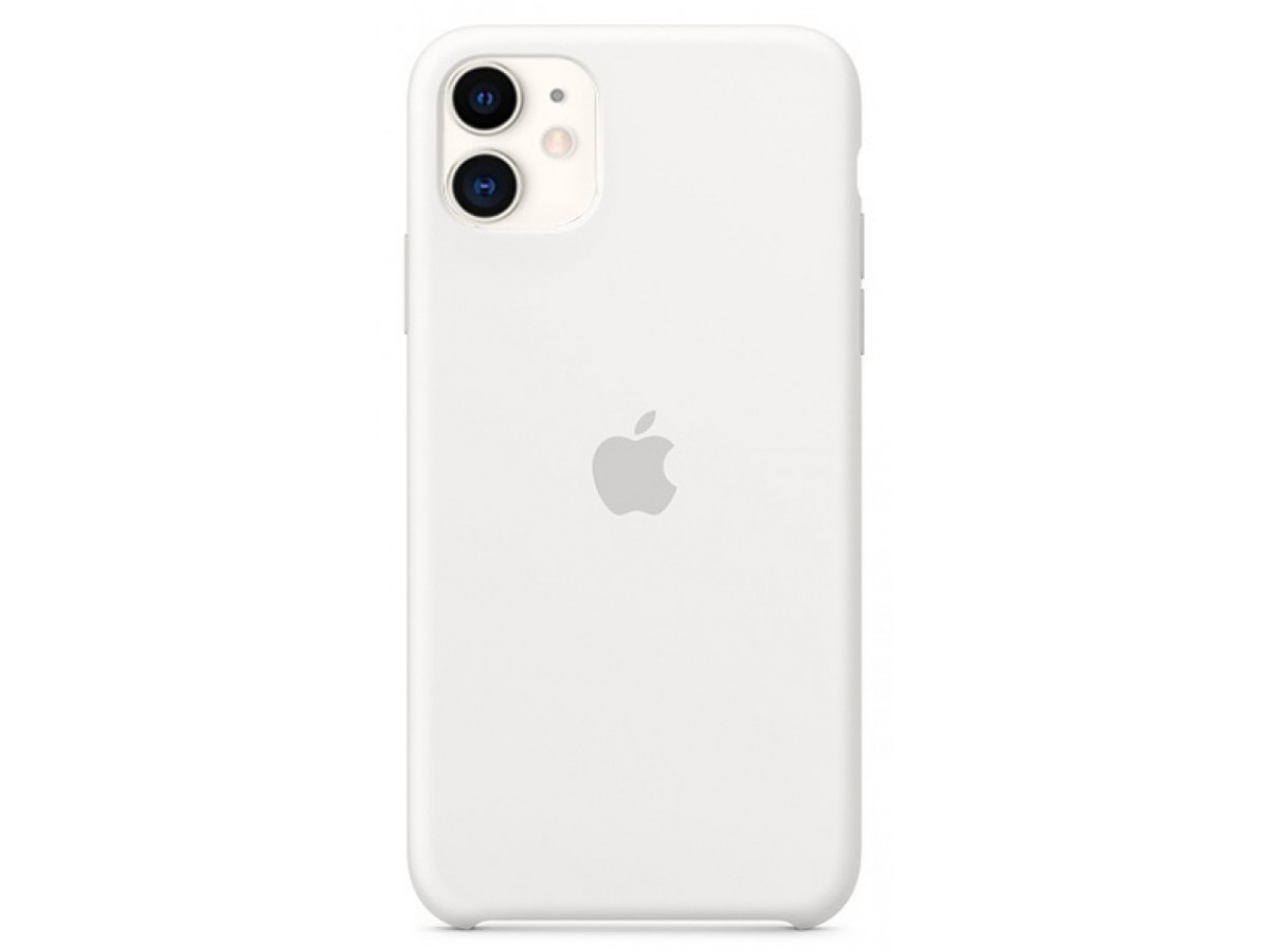 Чехол Silicone Case для iPhone 11 белый