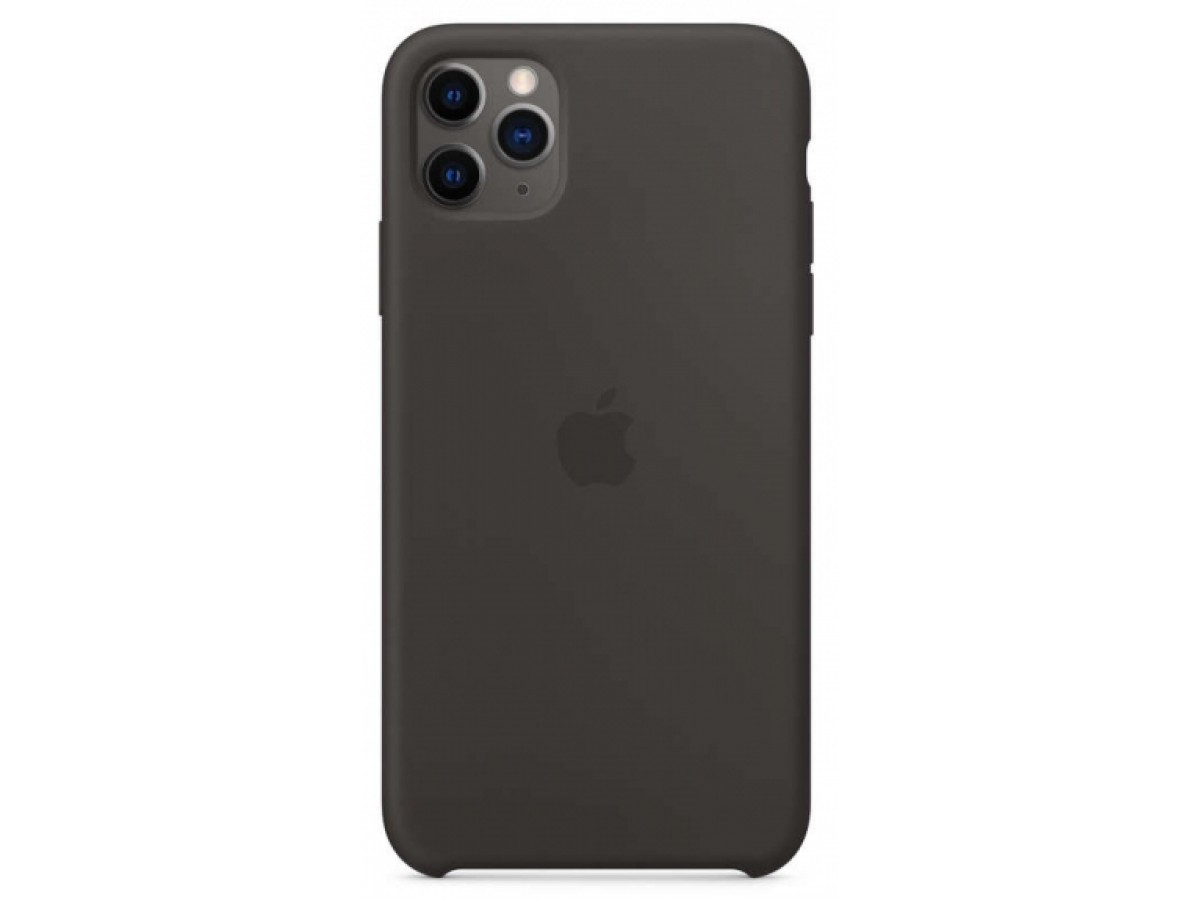 Чехол Silicone Case для iPhone 11 Pro темно-серый в Тюмени
