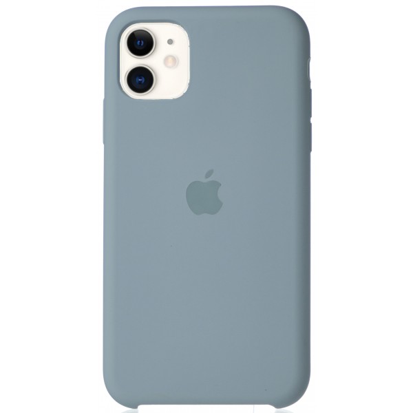 Чехол Silicone Case для iPhone 11 светло голубой