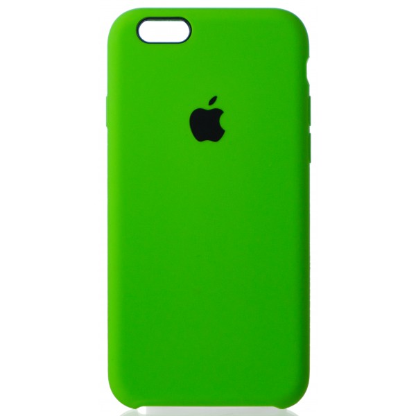 Чехол Silicone Case для iPhone 6/6s салатовый