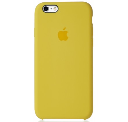 Чехол Silicone Case для iPhone 6/6s желтый