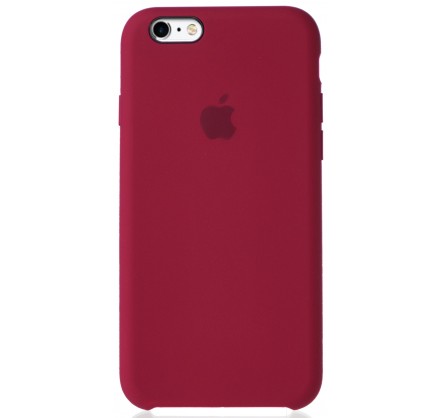 Чехол Silicone Case для iPhone 6/6s малиновый