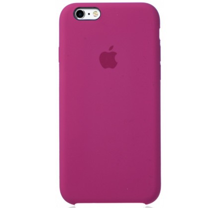 Чехол Silicone Case для iPhone 6/6s темно-розовый