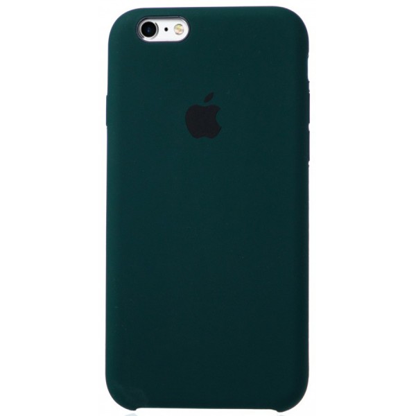 Чехол Silicone Case для iPhone 6/6s темно-зеленый