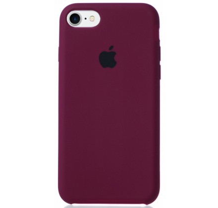 Чехол Silicone Case для iPhone 7/8 марсала
