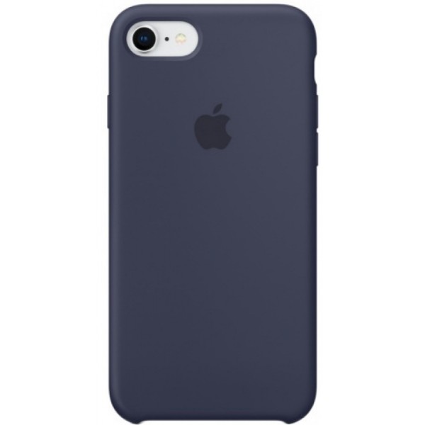 Чехол Silicone Case для iPhone 7/8 темно-синий