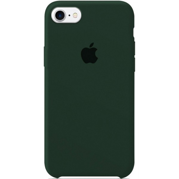 Чехол Silicone Case для iPhone 7/8 темно-зеленый