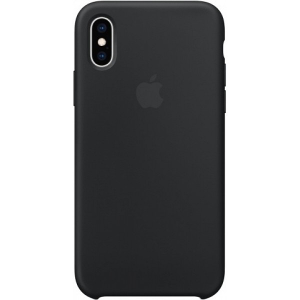 Чехол Silicone Case для iPhone Xs Max черный