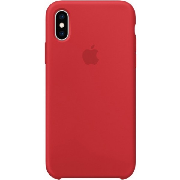 Чехол Silicone Case для iPhone Xs Max красный