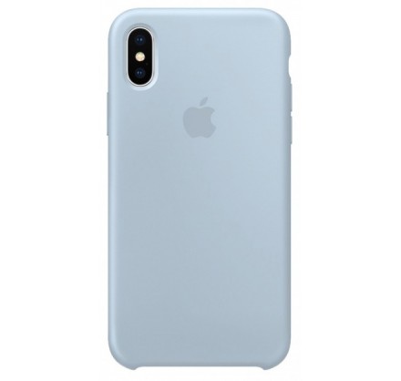 Чехол Silicone Case для iPhone X/Xs светло голубой