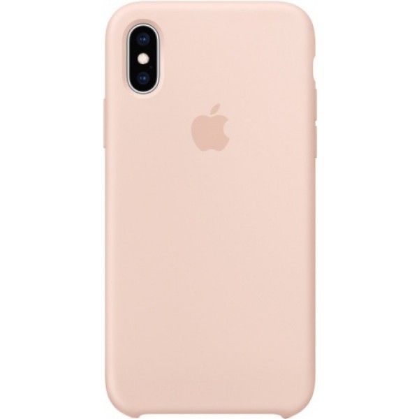 Чехол Silicone Case для iPhone X/Xs светло-розовый