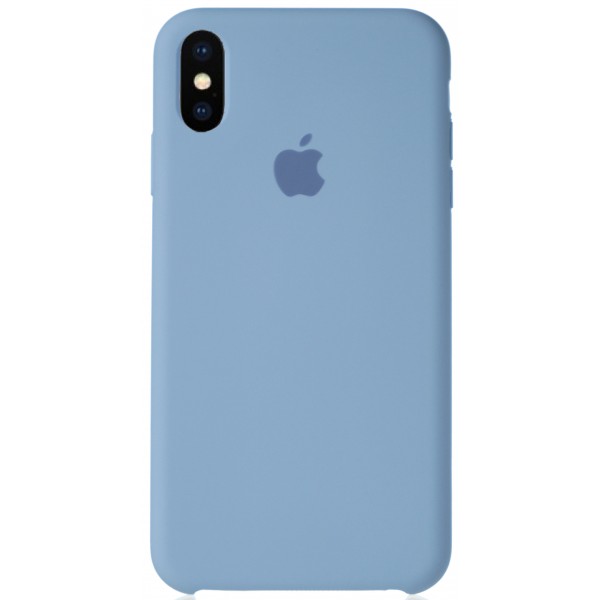 Чехол Silicone Case для iPhone Xs Max светло-голубой
