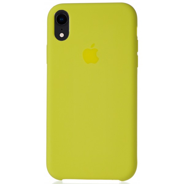 Чехол Silicone Case для iPhone XR желтый
