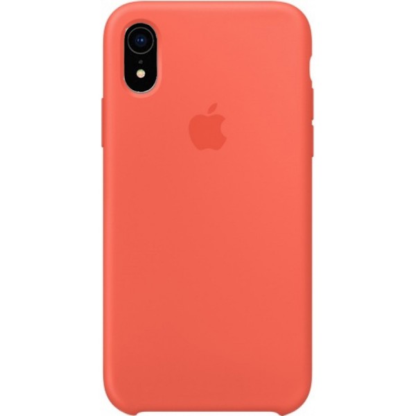 Чехол Silicone Case качество Lux для iPhone XR оранжевый