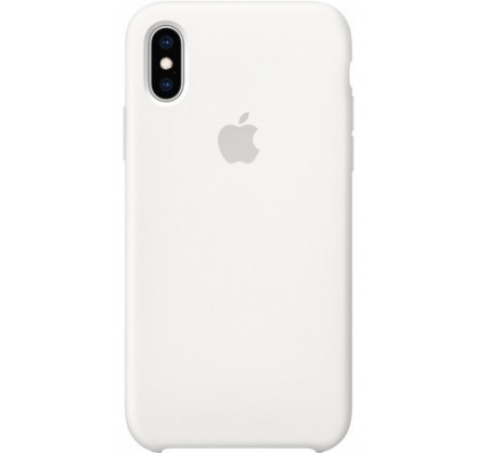 Чехол Silicone Case для iPhone Xs Max белый