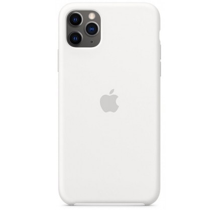 Чехол Silicone Case для iPhone 11 Pro Max белый