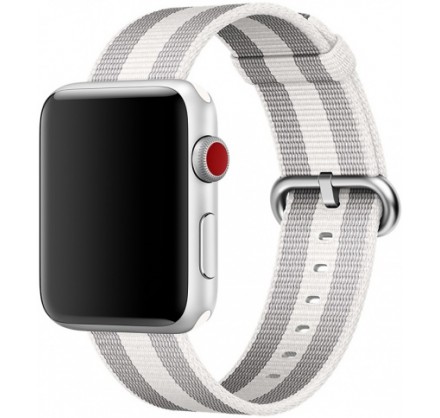 Ремешок Apple Watch 42/44мм из плетеного нейлона серый ...