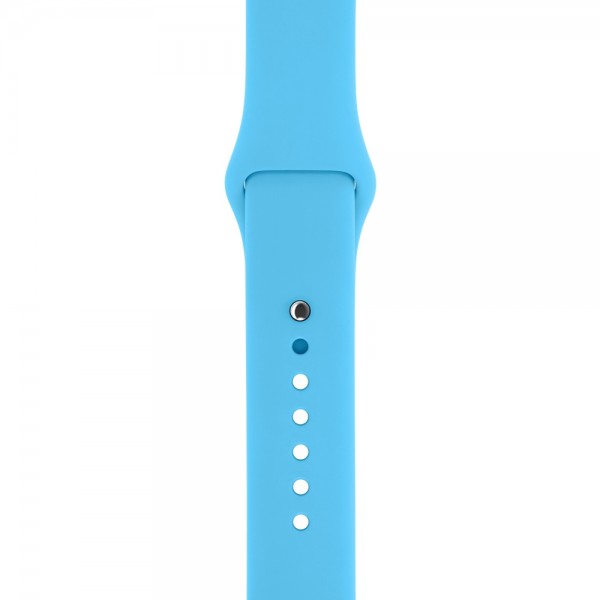 Силиконовый ремешок Apple Watch 42/44мм голубой