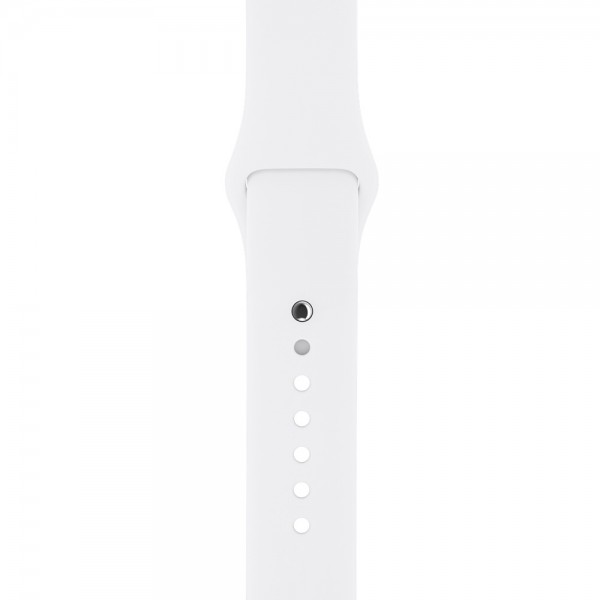 Силиконовый ремешок Apple Watch 38/40мм белый
