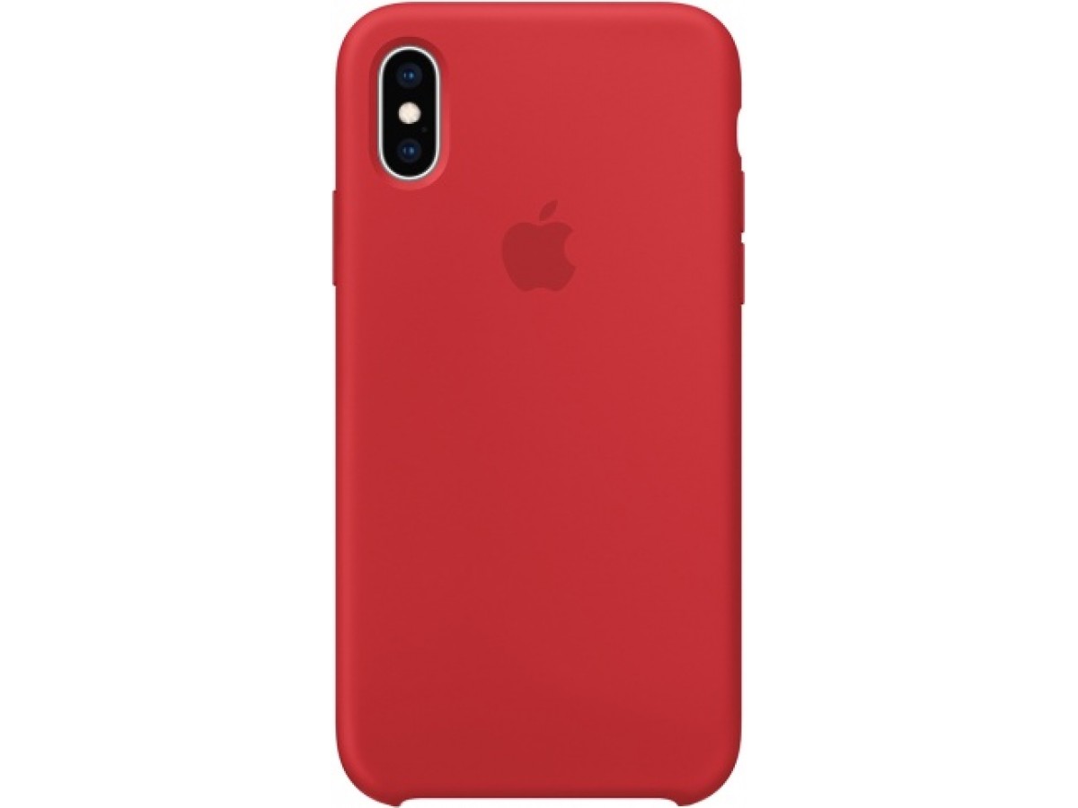 Чехол Silicone Case качество Lux для iPhone Xs Max красный