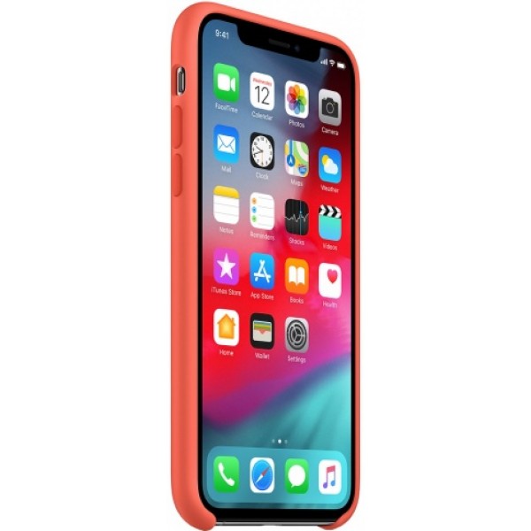 Чехол Silicone Case качество Lux для iPhone Xs Max оранжевый