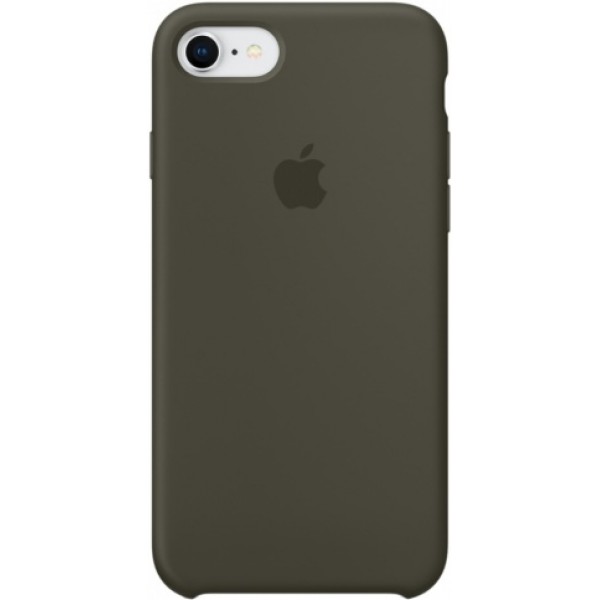 Чехол Silicone Case качество Lux для iPhone 7/8 темно оливковый
