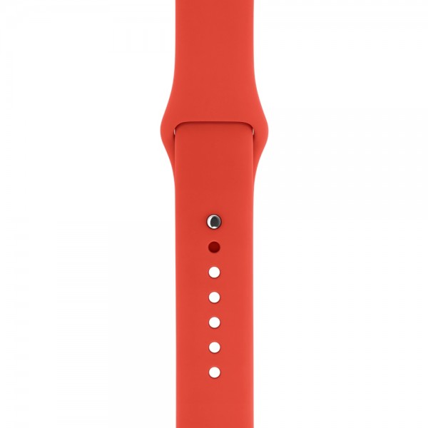 Силиконовый ремешок Apple Watch 42/44мм красный