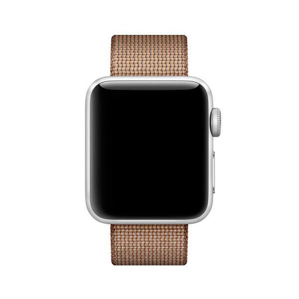 Ремешок Apple Watch 38/40мм из плетеного нейлона (коричневый)