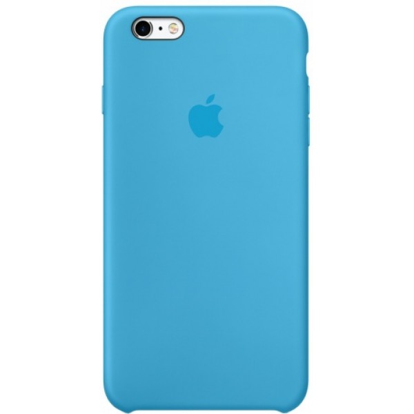 Чехол Silicone Case качество Lux для iPhone 6 Plus/6s Plus голубой