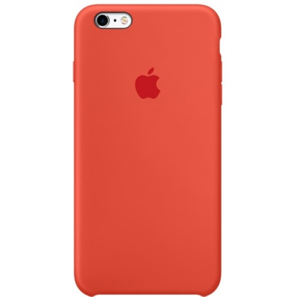 Чехол Silicone Case качество Lux для iPhone 6/6s оранжевый